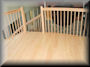 Maple curved balcony